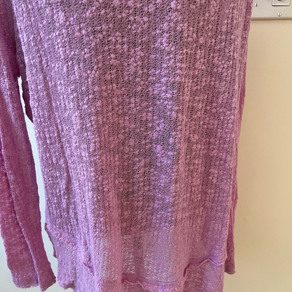 We The Free Ocean Air Hacci Sweater in Magenta Magic - Picture 5 of 11